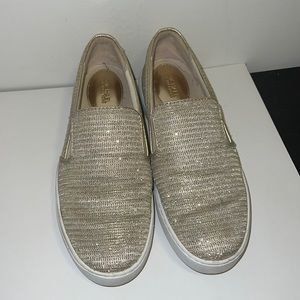 Michael Kors Keaton Glitter Chain Mesh Slip-On Sneaker - Size 6.5